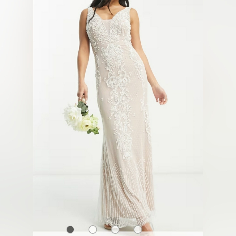 Frock & Frill.  Beaded Gown